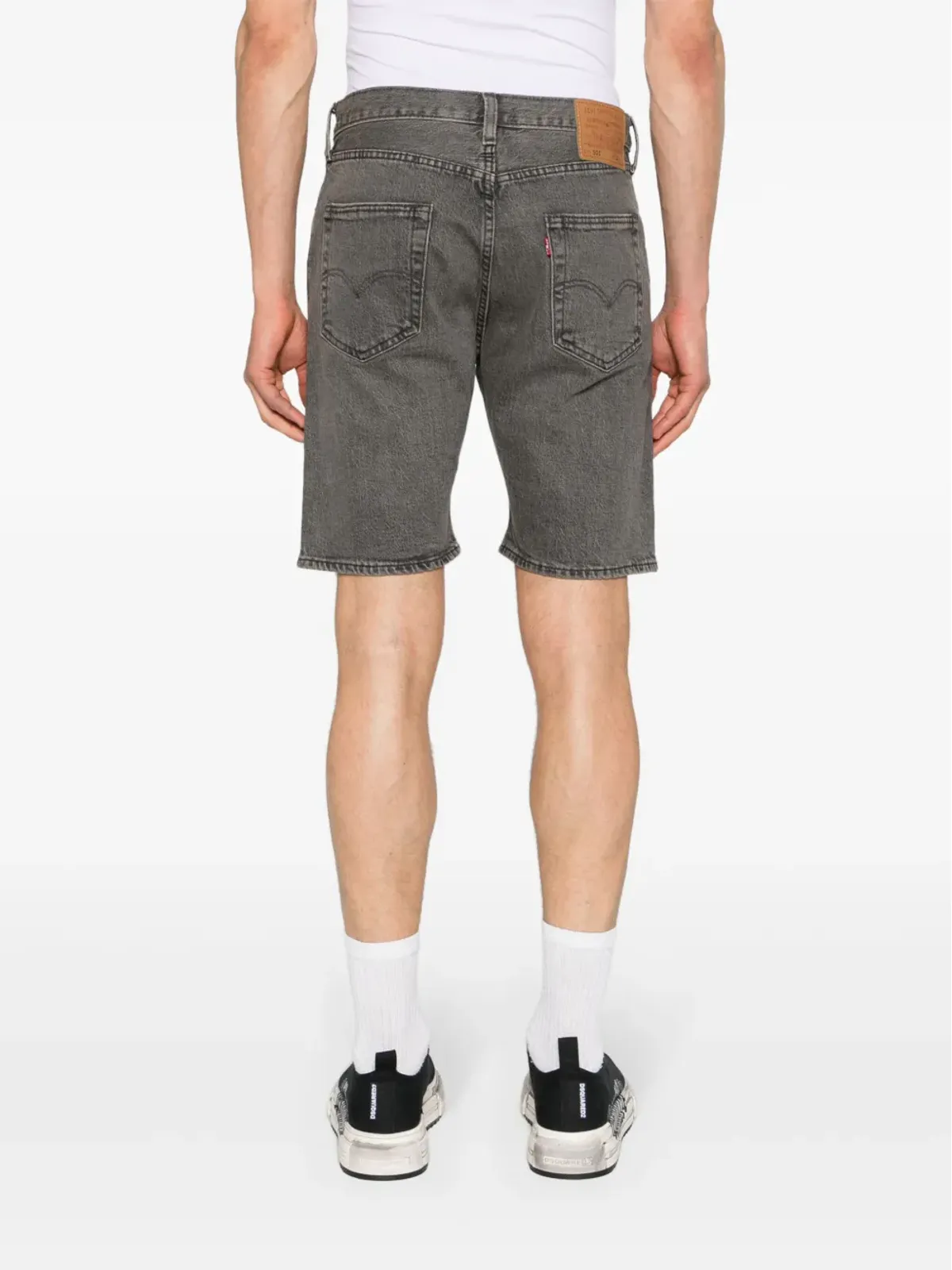 Levi's 501® オリジナル デニムショーツ グレー - 画像4