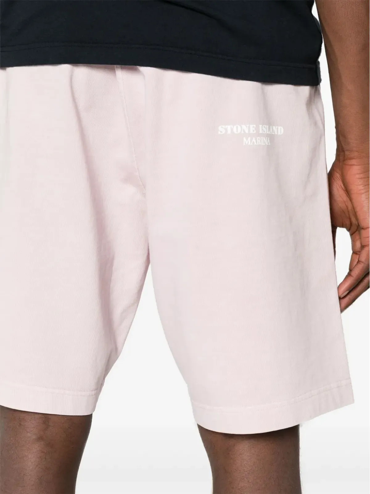 Stone Island マリーナ コットン バミューダショーツ ピンク - 画像5