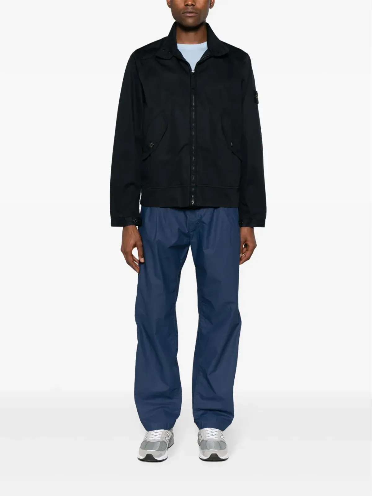 Stone Island ロゴプリントパンツ - ブルー - 画像2