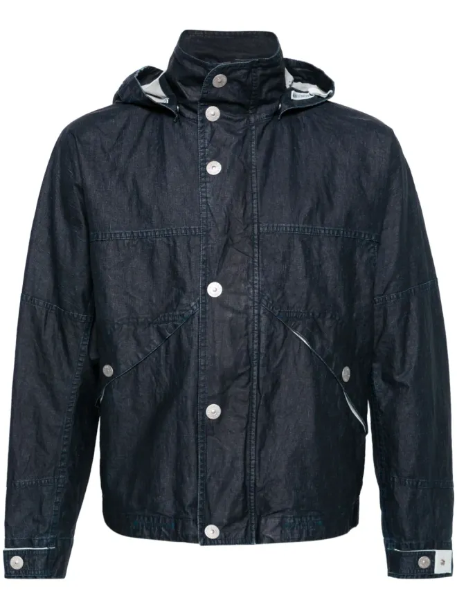 Stone Island Stone Island ロー・プレーテッド リネン フード付きジャケットの商品画像