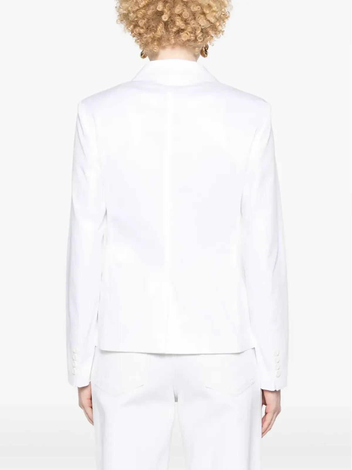 Max Mara Sarnico シングルブレスト ブレザー ホワイト - 画像4