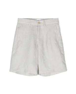 Eleventy Kids ロゴパッチリネンショーツ - サムネイル1