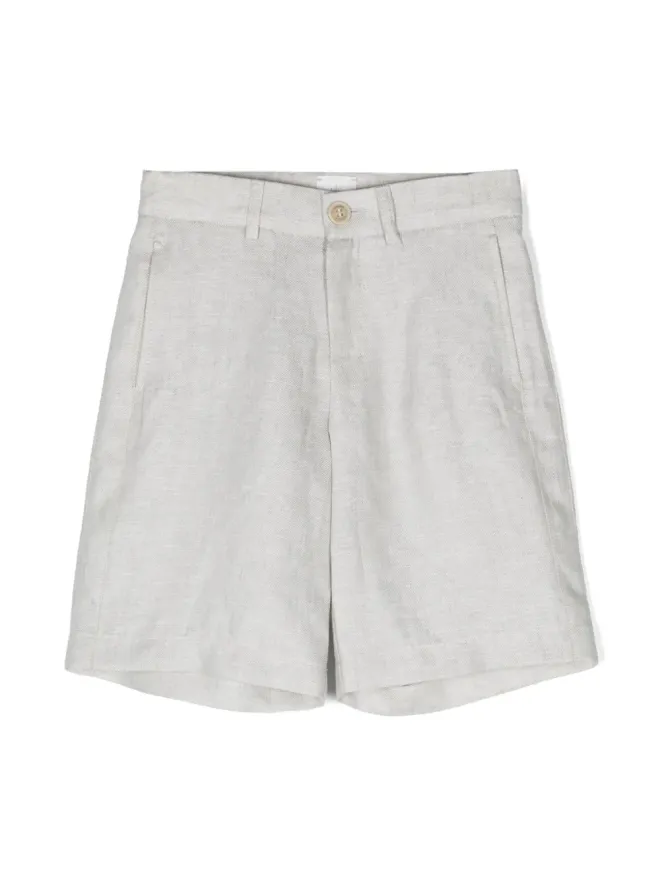 Eleventy Kids Eleventy Kids ロゴパッチリネンショーツの商品画像