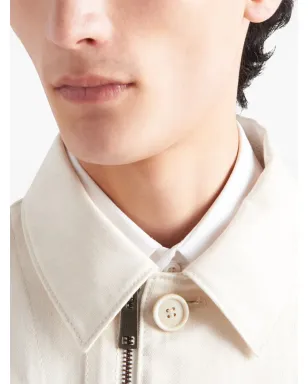 Prada ヘリンボーンコットン シャツジャケット - サムネイル4
