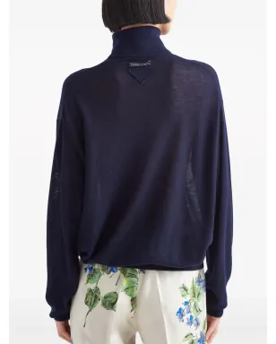 Prada ロールネック カシミヤ セーター - サムネイル4
