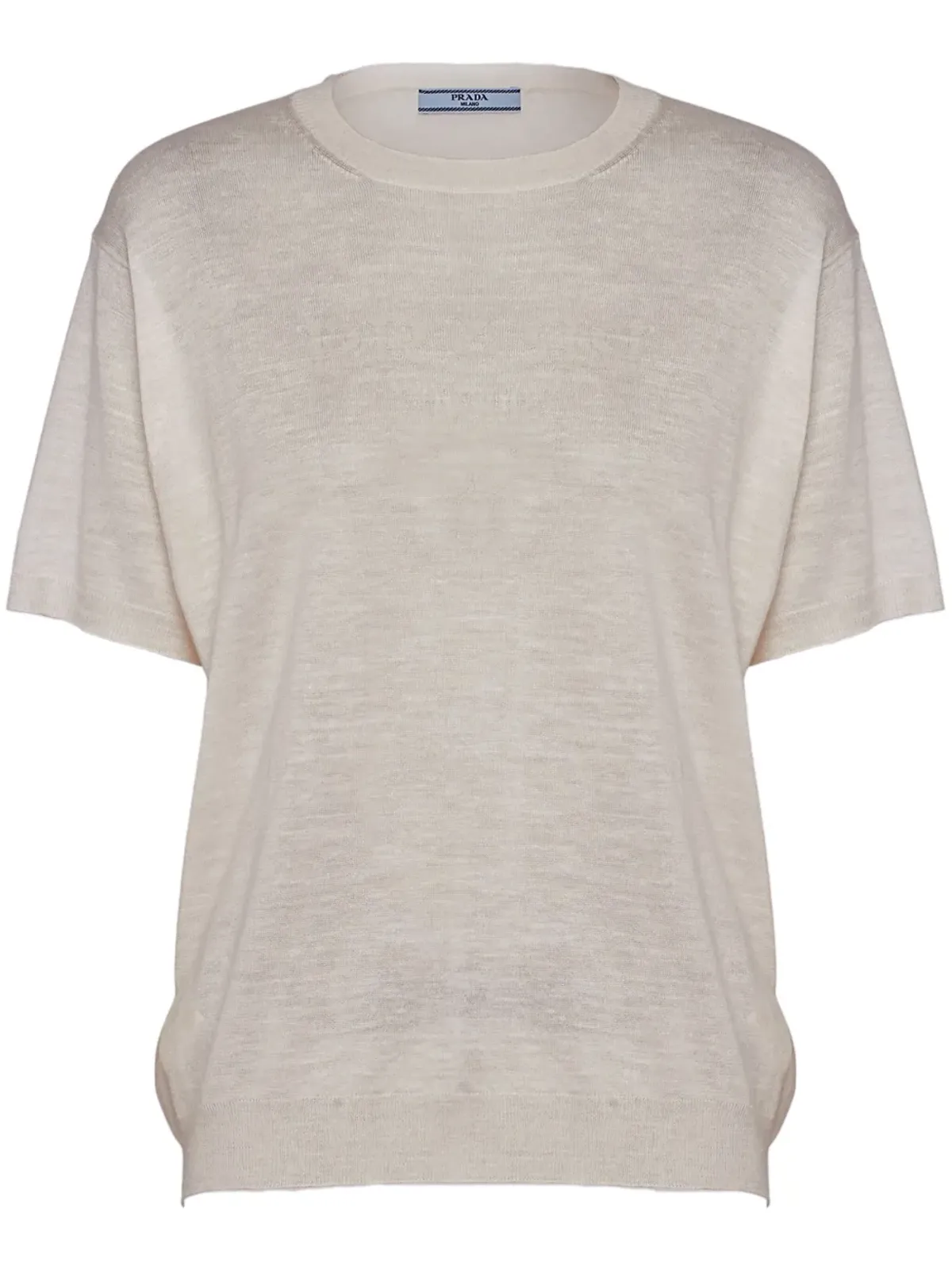 Prada ロゴジャカード シルク ジャンパー - Neutrals - 画像1