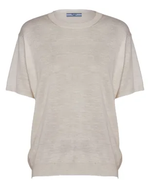 Prada ロゴジャカード シルク ジャンパー - Neutrals - サムネイル1