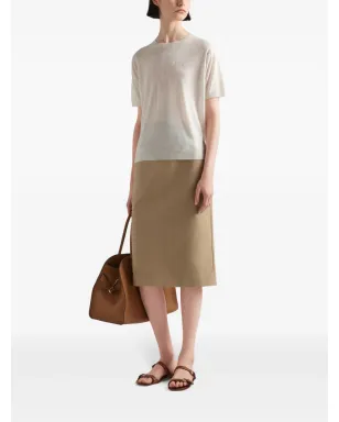 Prada ロゴジャカード シルク ジャンパー - Neutrals - サムネイル2