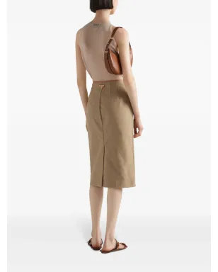 Prada セミシアーなカシミア タンクトップ - ニュートラルカラー - サムネイル3