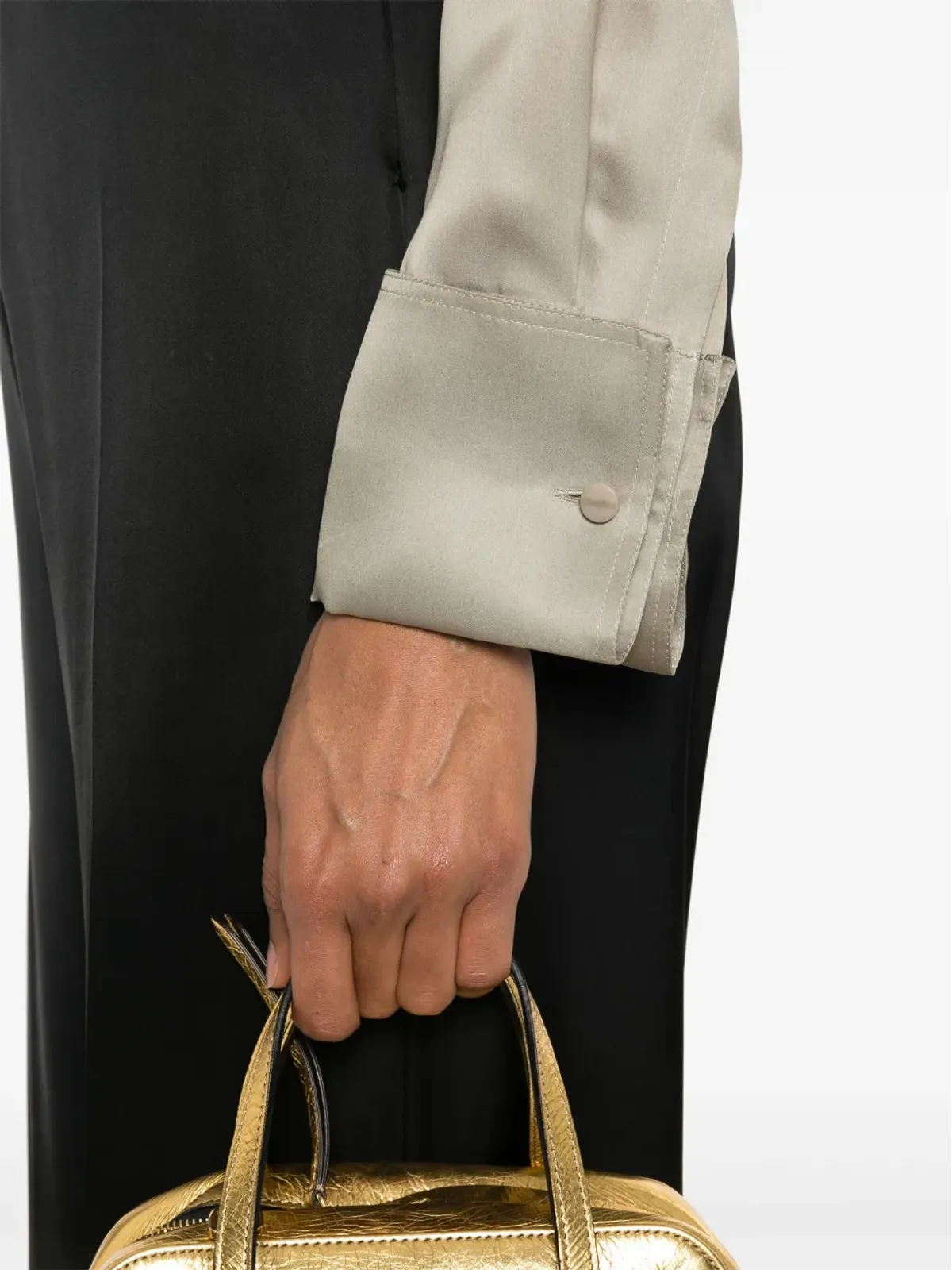 Max Mara ノラ シルクシャツ - グリーン - 画像5