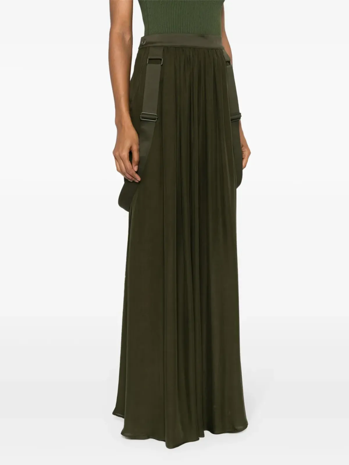 Max Mara ジェディ シルク マキシスカート - グリーン - 画像3