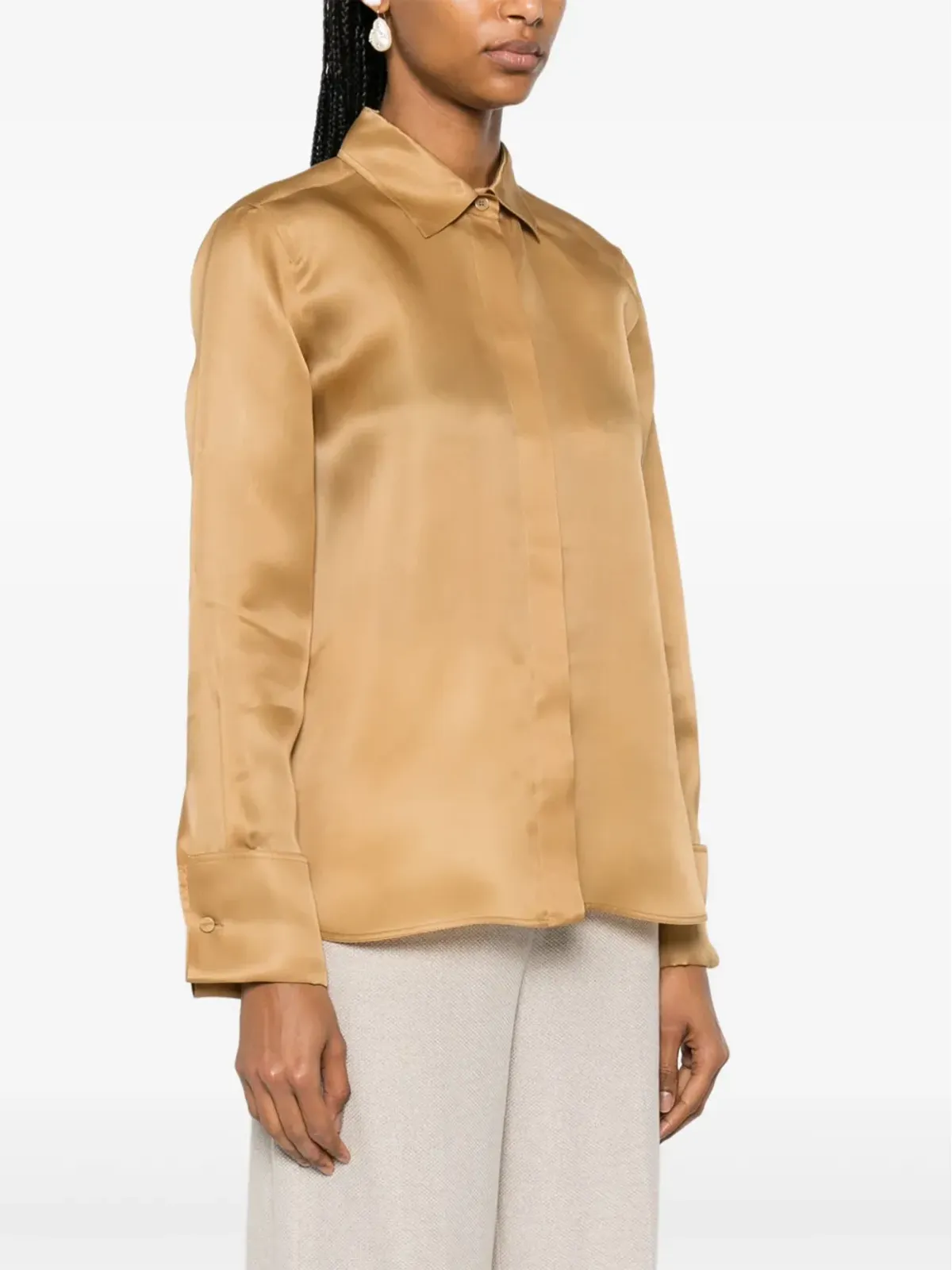 Max Mara Nola オーガンザ シャツ - ニュートラルカラー - 画像3