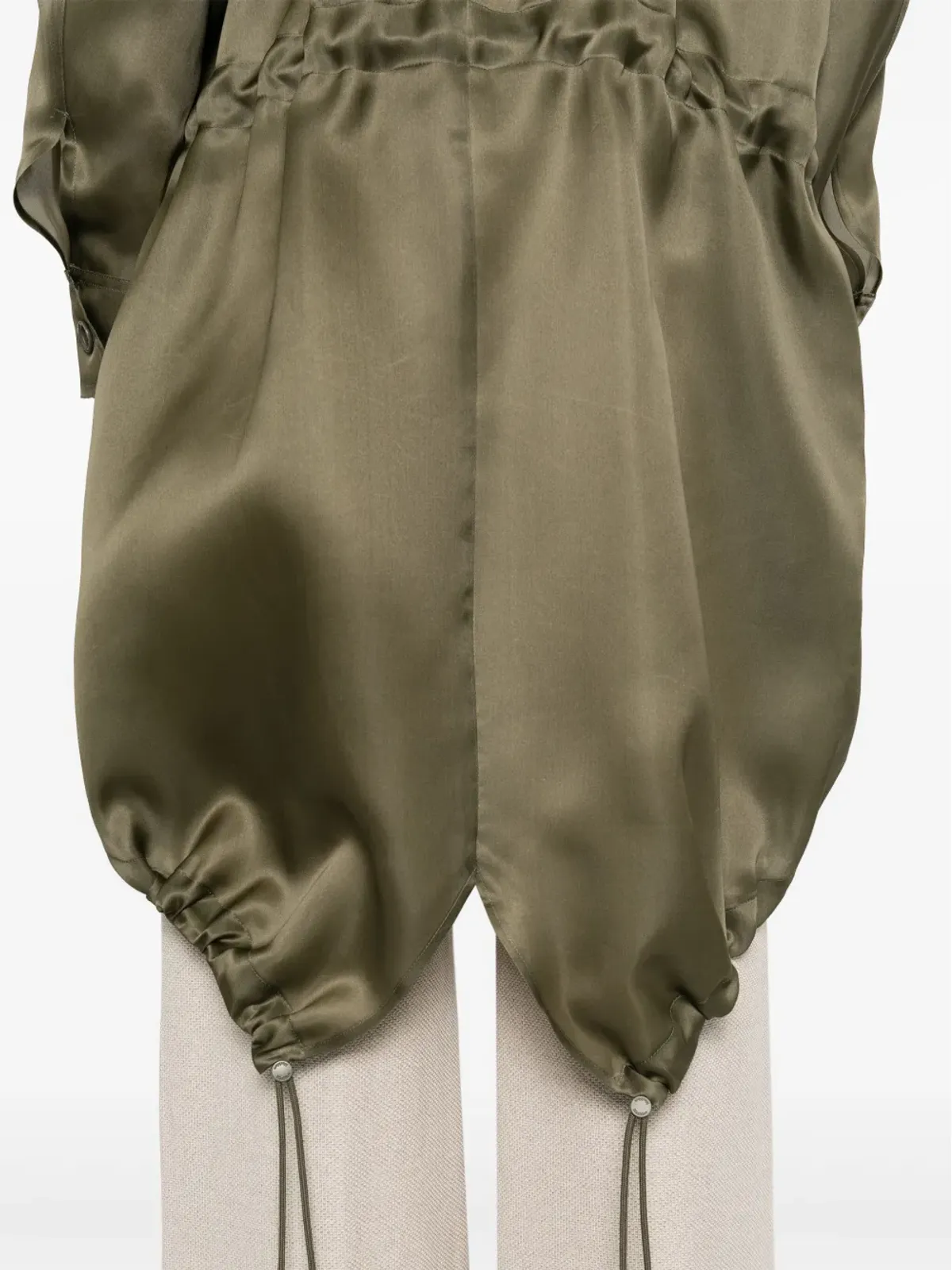 Max Mara Tambuto オーガンザ ミディコート - グリーン - 画像5