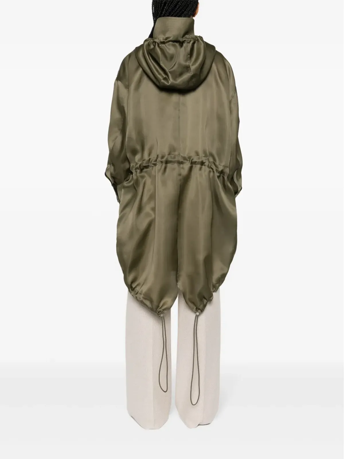 Max Mara Tambuto オーガンザ ミディコート - グリーン - 画像4
