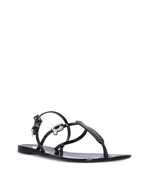 Karl Lagerfeld Ikonik Karl NFT パテント仕上げ サンダル - ブラック - サムネイル2