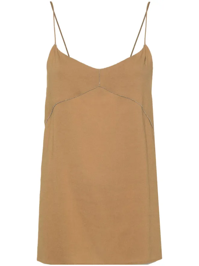 Fabiana Filippi Fabiana Filippi ビーズディテール クレープトップの商品画像