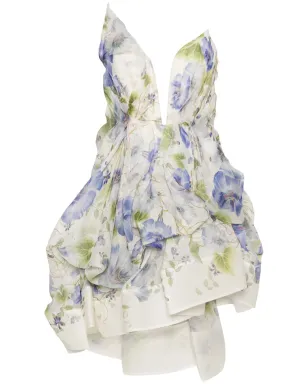 ZIMMERMANN Natura Draped ミニドレス - White - サムネイル1