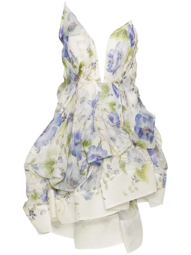 Zimmermann ZIMMERMANN Natura Draped ミニドレス - Whiteの商品画像