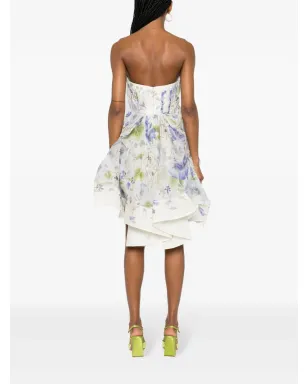 ZIMMERMANN Natura Draped ミニドレス - White - サムネイル4