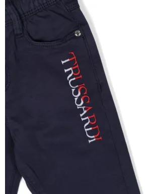TRUSSARDI JUNIOR ロゴ刺繍 チノパンツ - サムネイル3