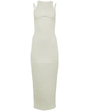 Fleur Du Mal ストラップ付きリブ編みマキシドレス - サムネイル1