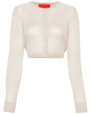 Wild Cashmere テイラー ファインニット クロップド カーディガン - サムネイル1