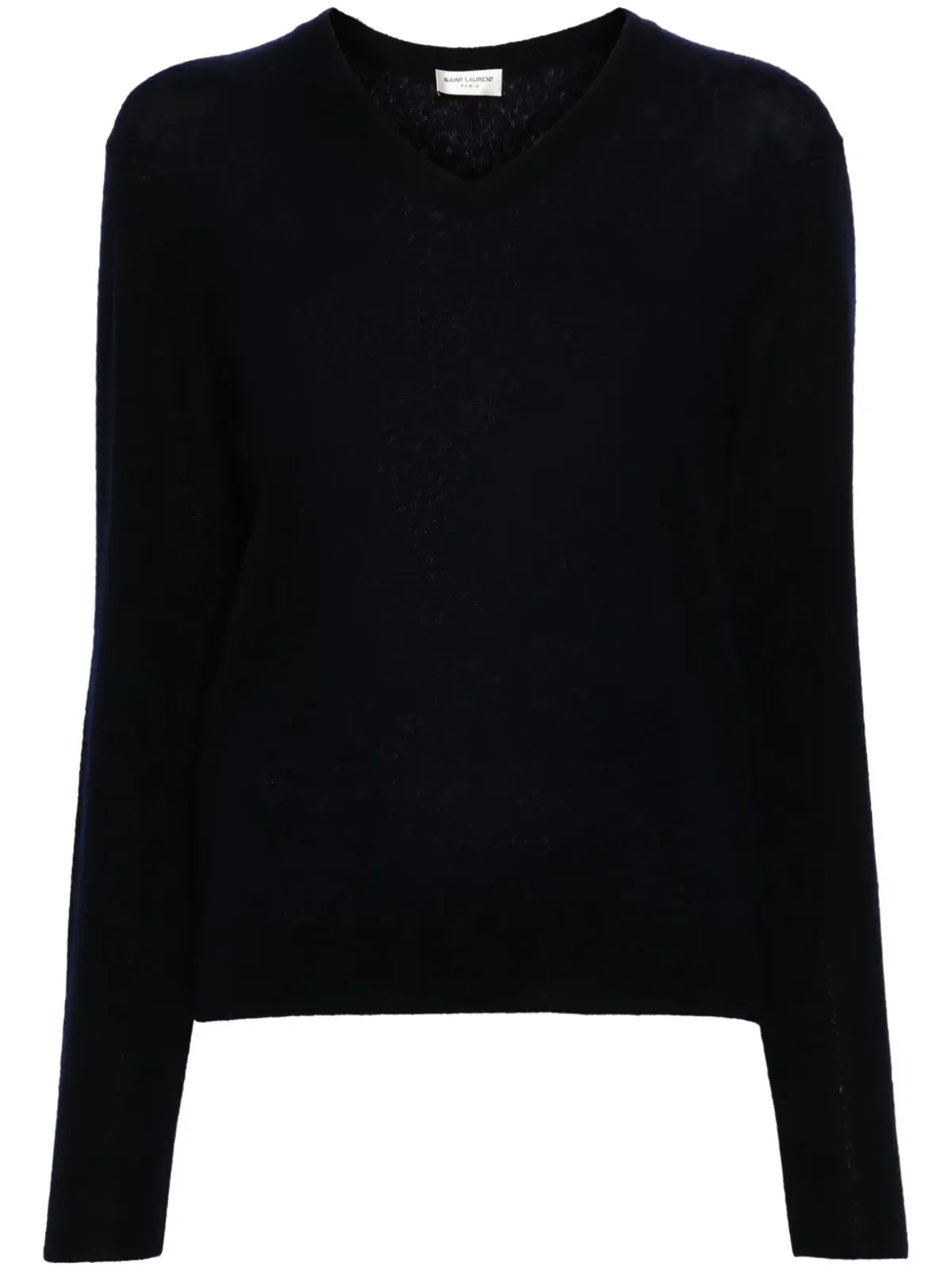 Saint Laurent V-neckニットセーター - ブルー - 画像1