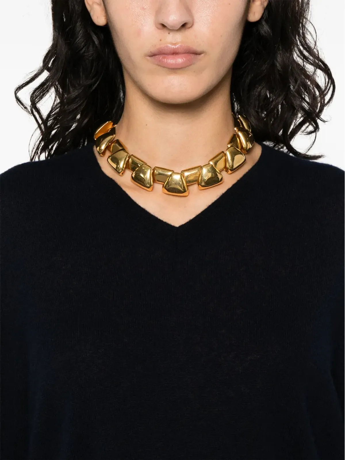 Saint Laurent V-neckニットセーター - ブルー - 画像5