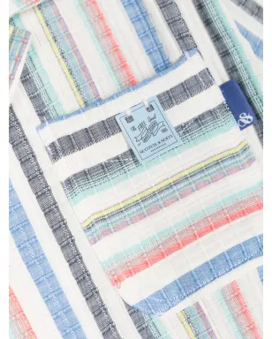 Scotch & Soda ストライプ キャンプカラー シャツ - サムネイル3