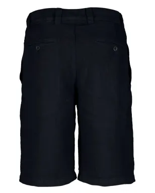 120% Lino ミッドライズリネン ベルマダショーツ - ブルー - サムネイル2