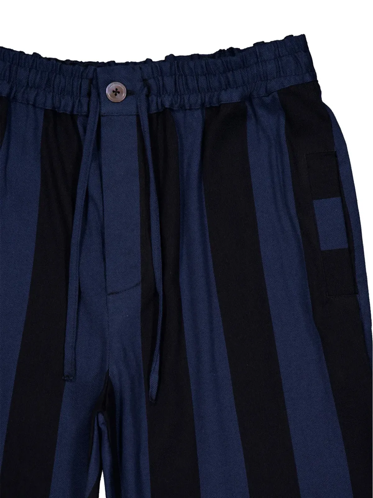 Marrakshi Life striped cotton trousers - Black - 画像3