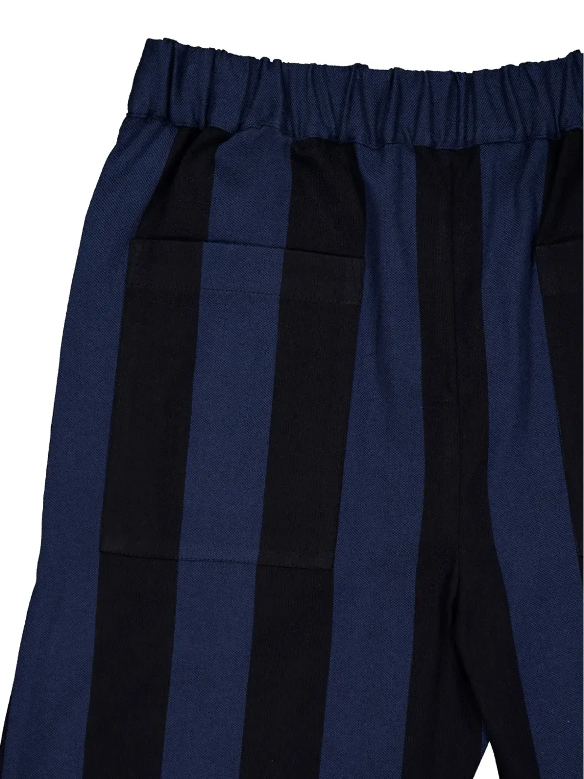 Marrakshi Life striped cotton trousers - Black - 画像4