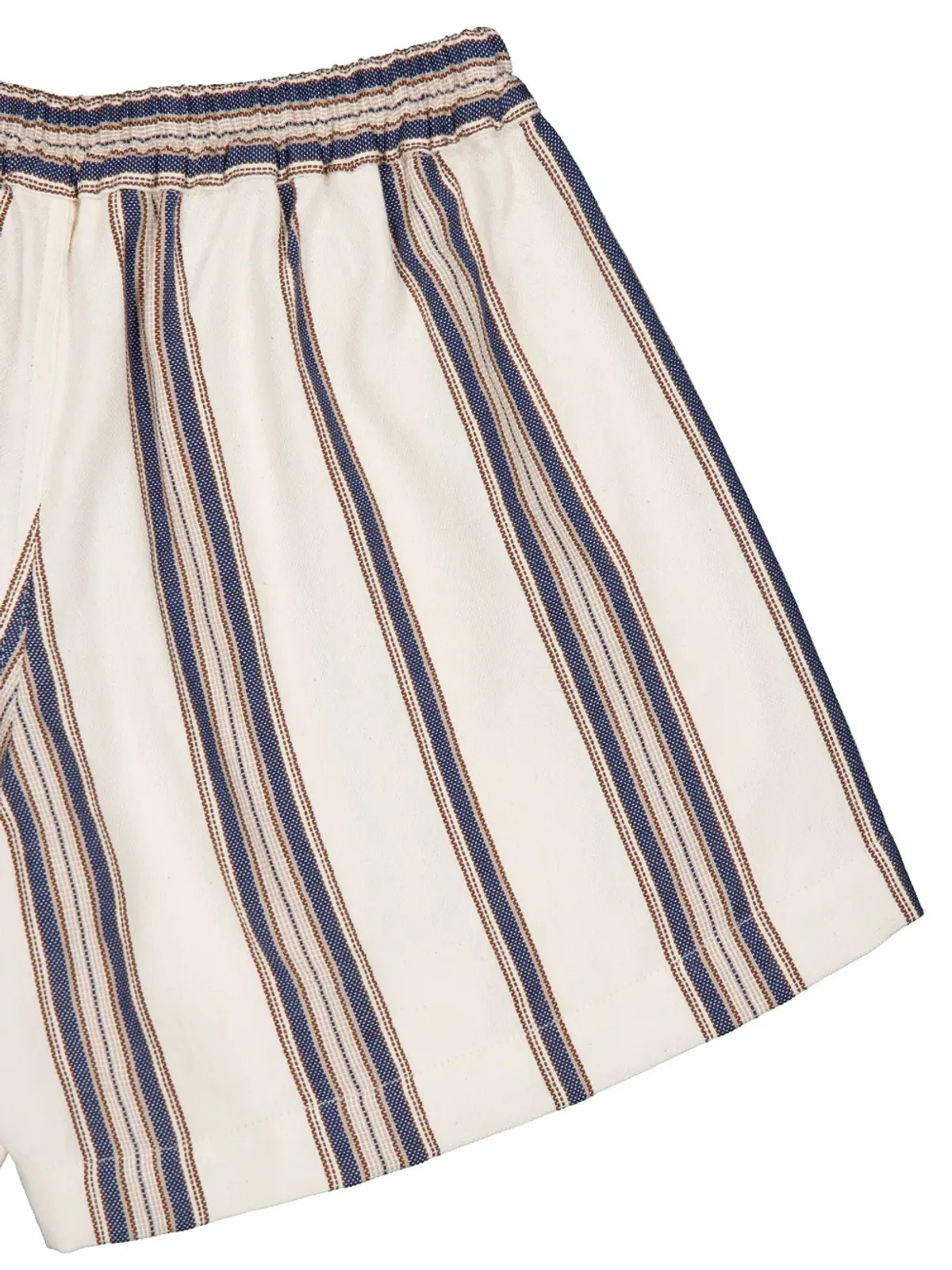 Marrakshi Life striped elasticated-waist shorts - White - 画像4