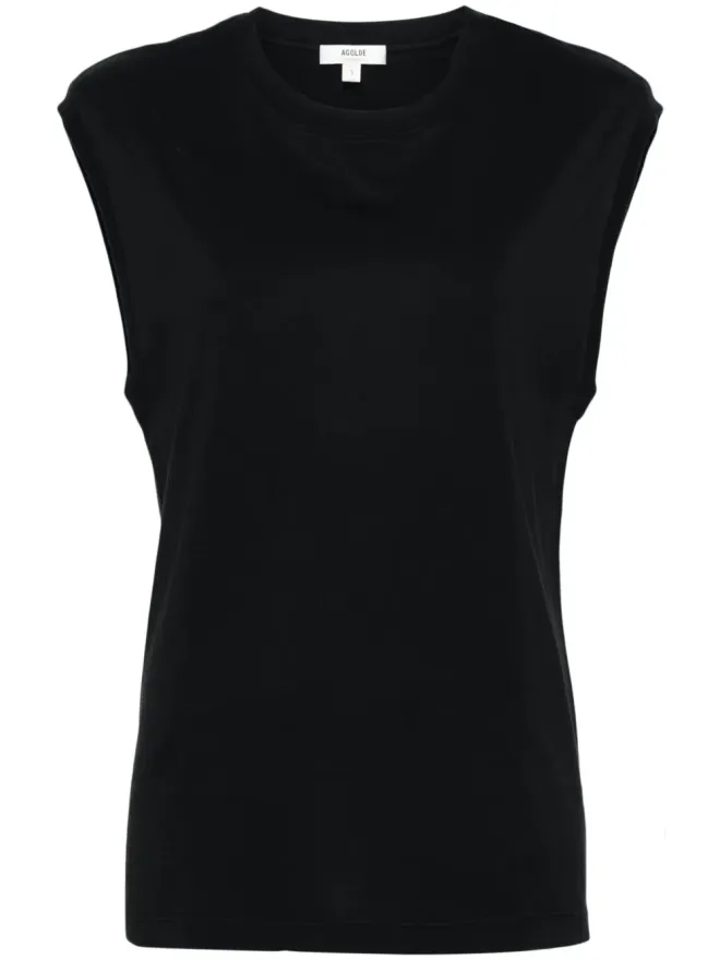 AGOLDE AGOLDE クルーネック コットンタンクトップ - ブラックの商品画像