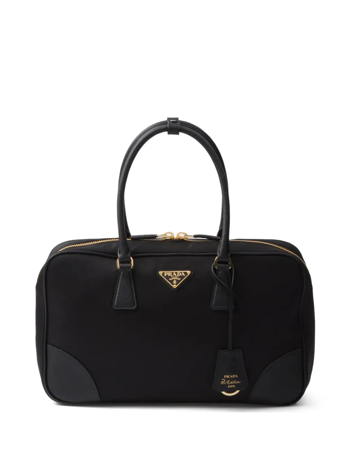 Prada 大型の Re-Edition 1978 トートバッグ ブラック - 画像1