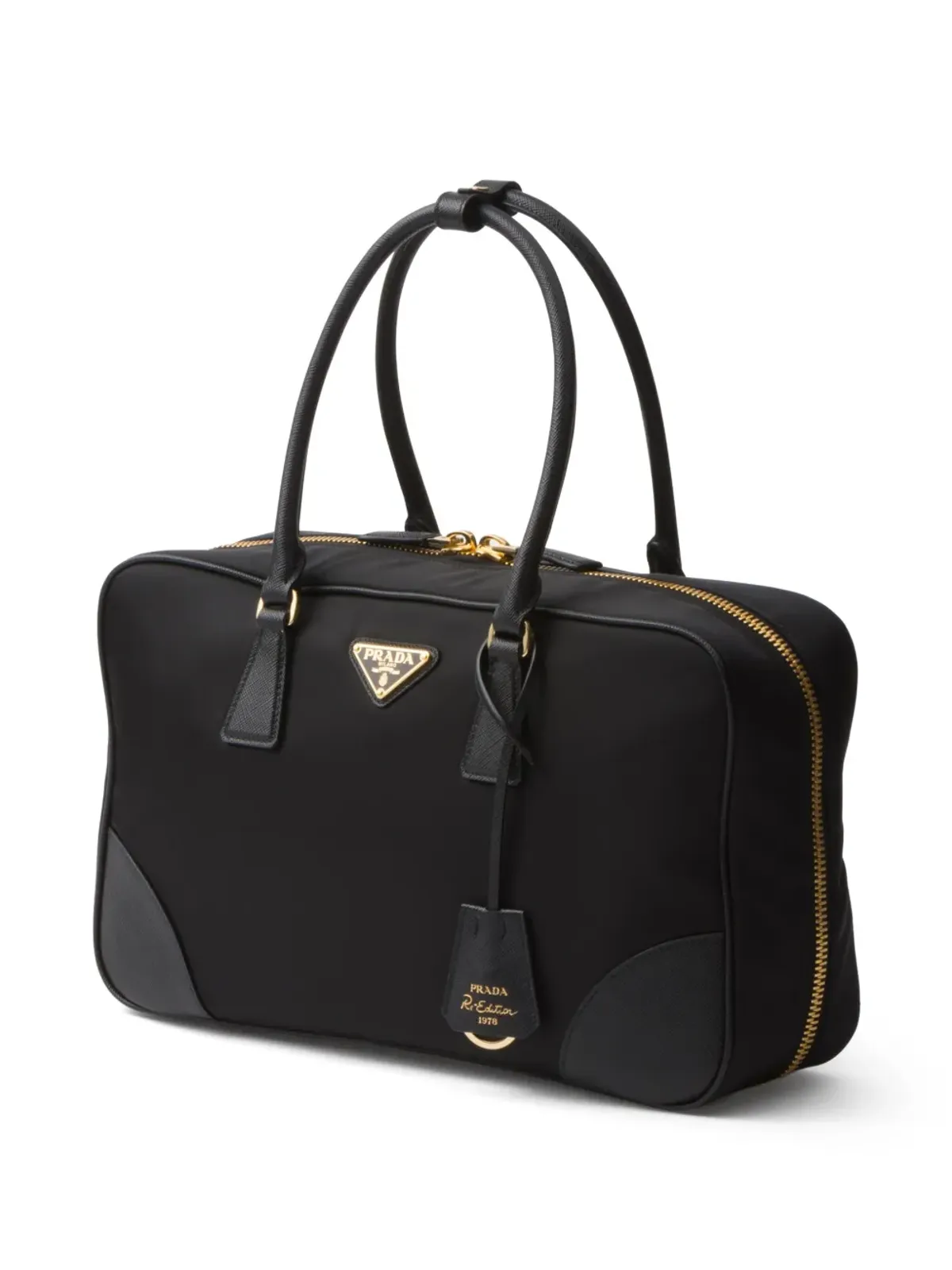 Prada 大型の Re-Edition 1978 トートバッグ ブラック - 画像3