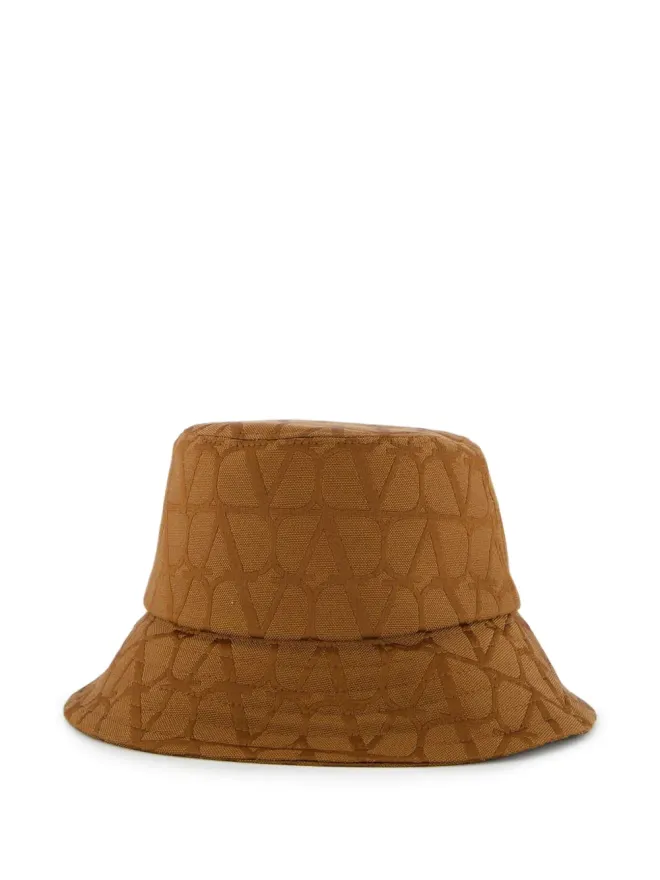 Valentino Garavani Valentino Garavani VLogo バケットハット - ブラウンの商品画像