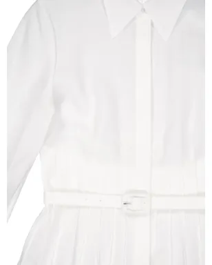 Gabriela Hearst デウィ リネン ミディ シャツドレス - White - サムネイル3