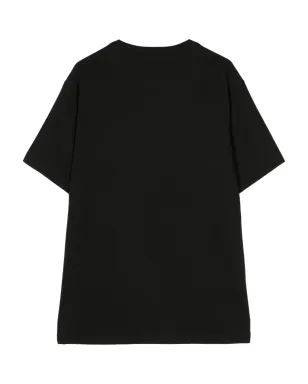 Maharishi タイガー刺繍オーガニックコットンTシャツ - ブラック - サムネイル2
