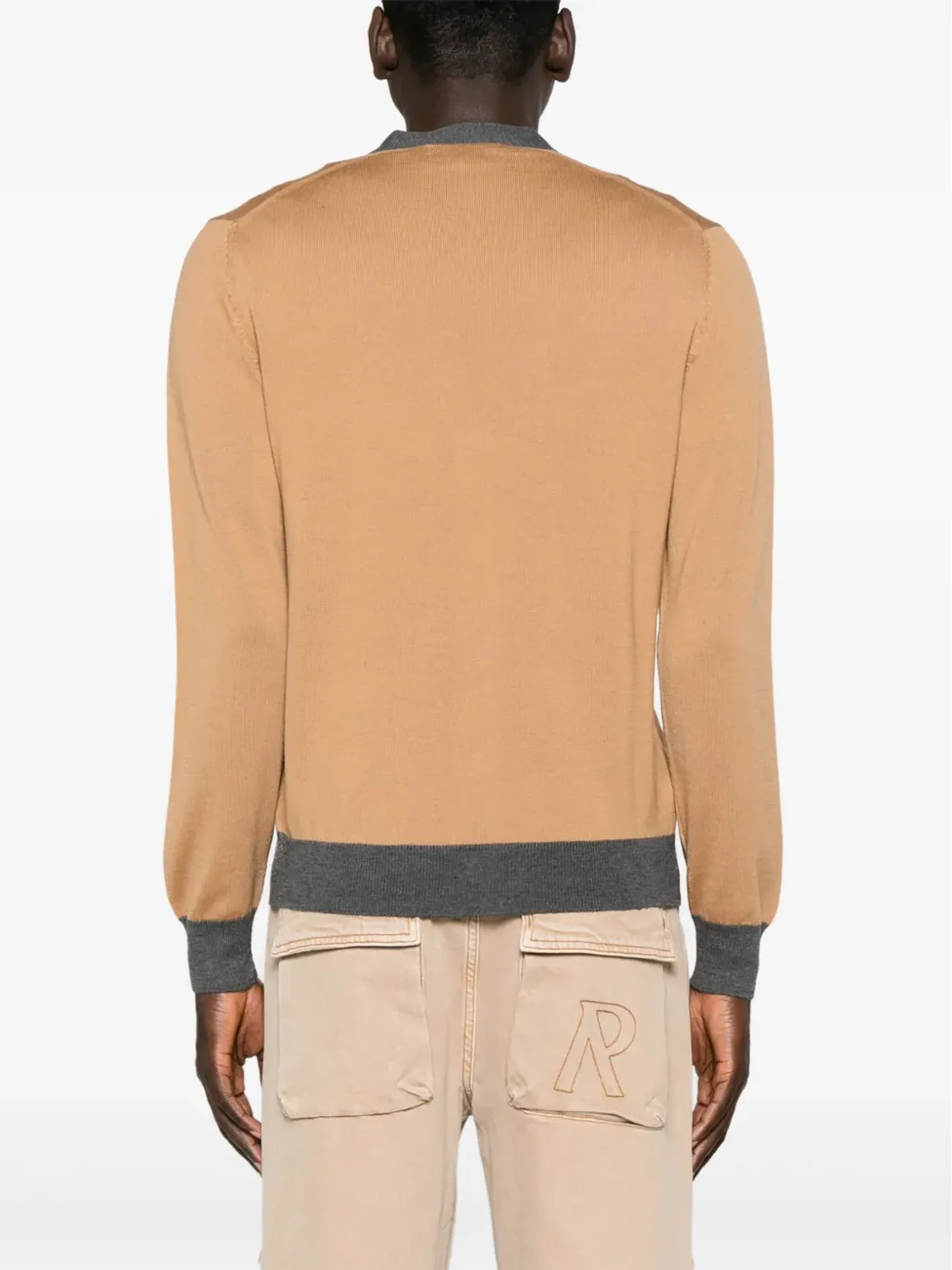 Maison Kitsuné ベビー・フォックス・パッチ ウール カーディガン - 画像4