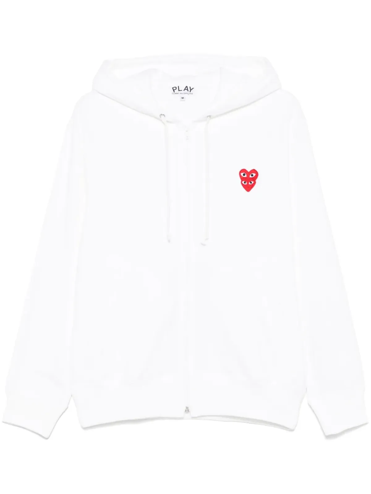 Comme Des Garçons Play Double Heart-patch フーディー - 画像1