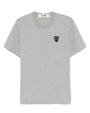 Comme Des Garçons Play ダブルハートパッチ Tシャツ - サムネイル1