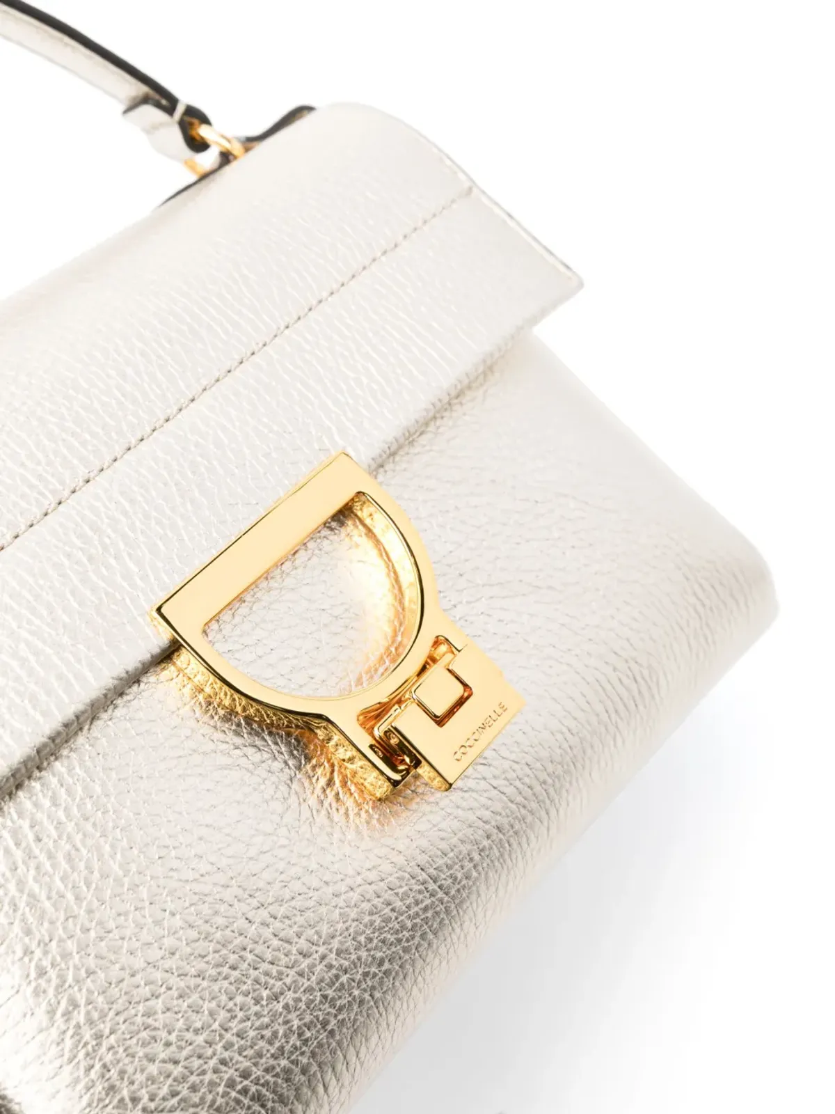Coccinelle Arlettis レザー トートバッグ - Gold - 画像4