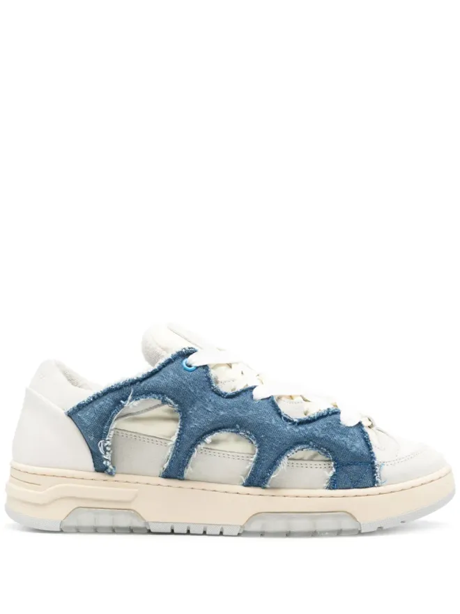 SANTHA SANTHA パネルドパッド入りレザースニーカーの商品画像