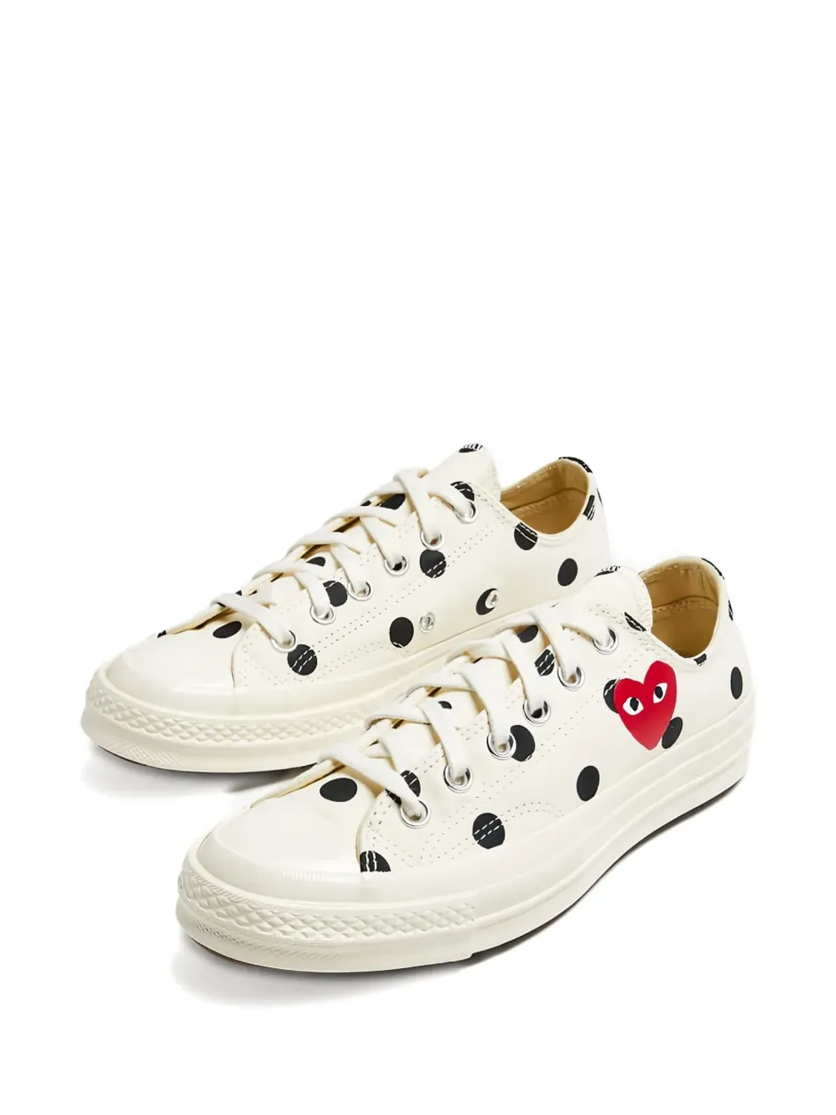 Comme Des Garçons Play x Converse チャック・テイラー70 ポルカドットハート スニーカー - 画像2