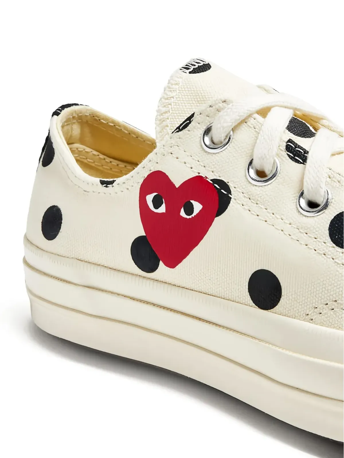 Comme Des Garçons Play x Converse チャック・テイラー70 ポルカドットハート スニーカー - 画像4