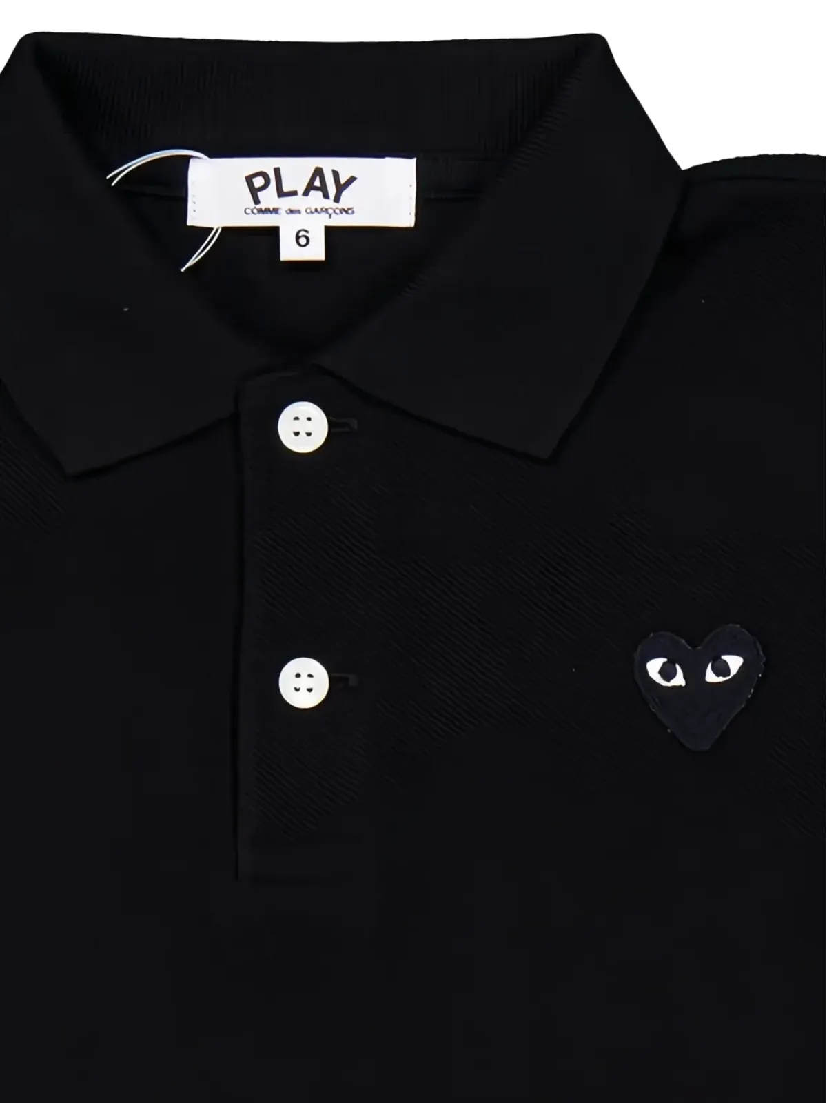 Comme Des Garçons Play Kids ハートエンブレム ポロシャツ - 画像3