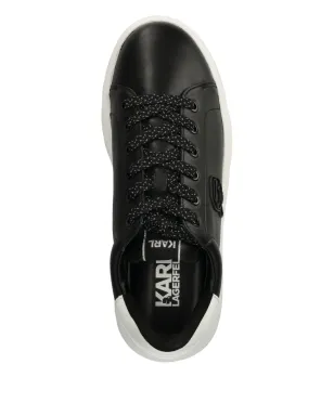 Karl Lagerfeld レザー スニーカー ブラック - サムネイル4