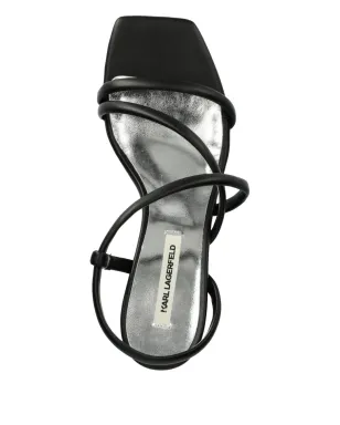 Karl Lagerfeld レザーサンダル - ブラック - サムネイル4