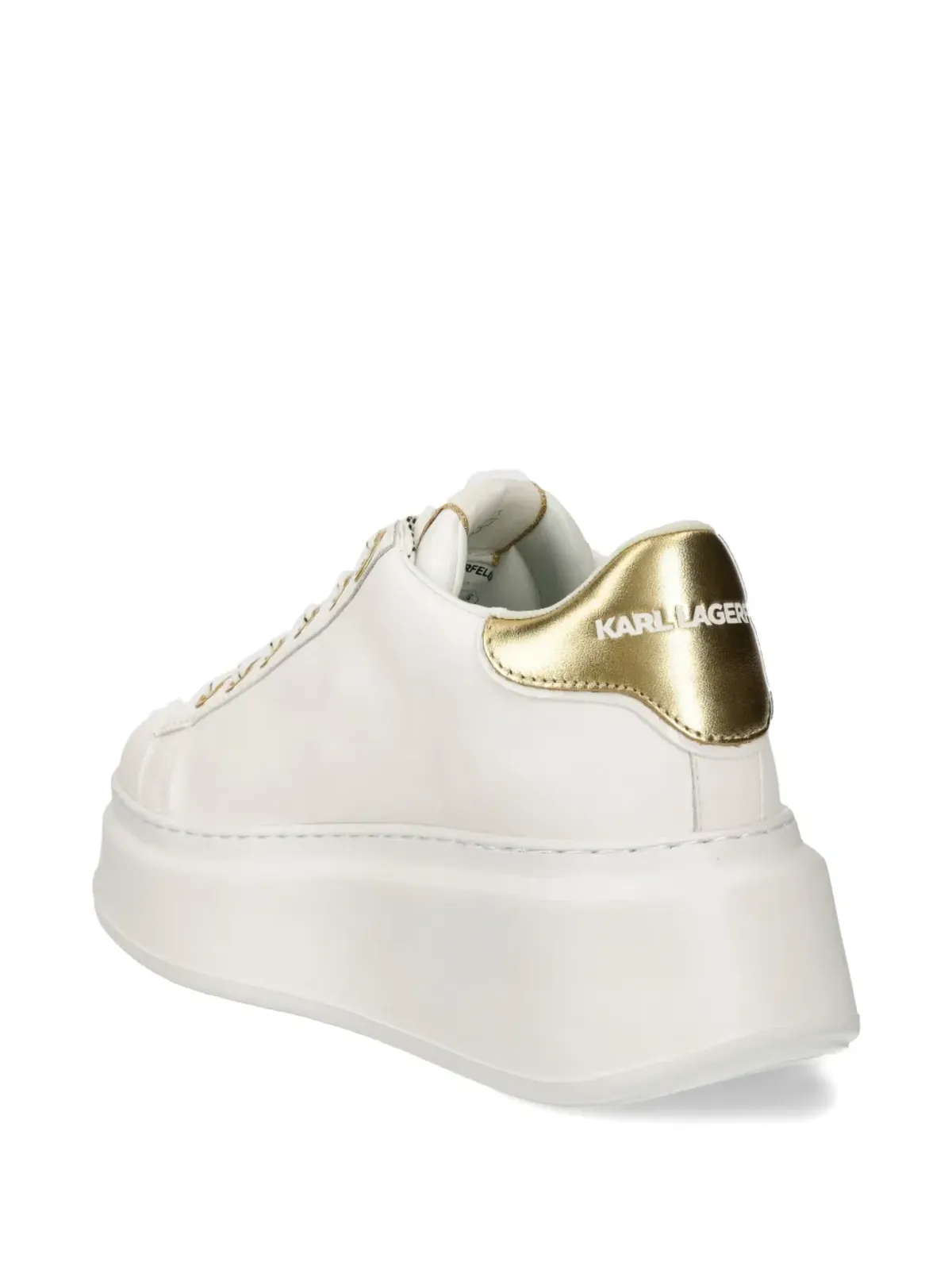 Karl Lagerfeld ロゴパッチ スニーカー ホワイト - 画像3
